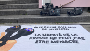 400 manifestants pointent la “répression” de la police belge à l’encontre de médias kurdes