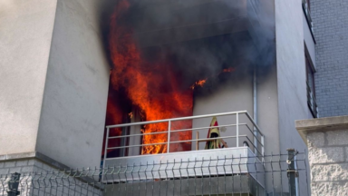 Incendie dans un appartement à Molenbeek