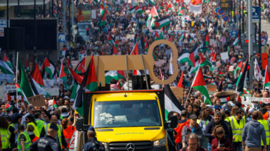 Des milliers de manifestants ont défilé à Bruxelles pour un cessez-le-feu à Gaza