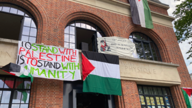 Les étudiants pro-Palestine n’ont pas quitté le bâtiment qu’ils occupent à l’ULB