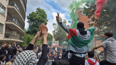 Des étudiants ont mené une nouvelle action devant l’ambassade israélienne