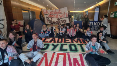 Des étudiants occupent le rectorat de la VUB en solidarité avec la Palestine
