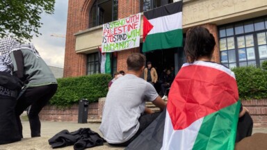 200 personnes rassemblées pour dénoncer l’expulsion de militants pro-palestiniens de l’ULB