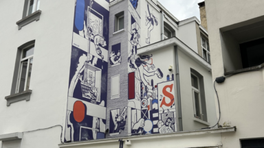 La toute première fresque murale BD du quartier Européen a été inaugurée