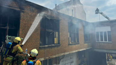 Incendie dans un entrepôt à Molenbeek-Saint-Jean
