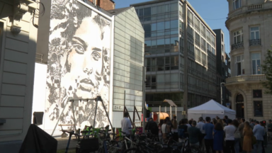 Une nouvelle fresque étonnante inaugurée dans le centre de Bruxelles