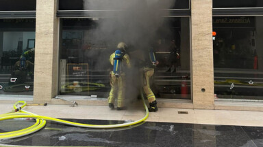 Un incendie dans un commerce de la Galerie Ravenstein “à la suite d’une défaillance d’un appareil électroménager”