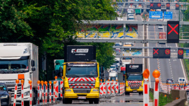 Ouest du Ring de Bruxelles : chantiers à venir en direction de la Flandre depuis Haut-Ittre en août