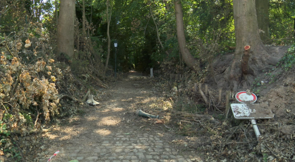 Uccle : le parc de Wolvendael toujours fermé suite aux intempéries, et cela devrait durer