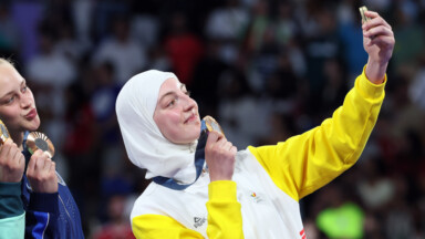 Sarah Chaâri, étudiante à l’ULB et athlète de taekwondo, remporte la médaille de bronze aux JO de Paris