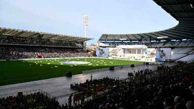 Le Pape préside la messe géante au Stade Roi Baudouin devant 37.500 fidèles