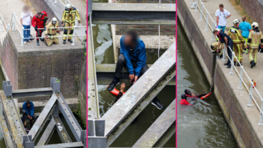 Une femme sauvée de la noyade dans le canal à hauteur du pont Van Praet