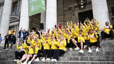 La Ville de Bruxelles célébre les athlètes paralympiques à la Bourse