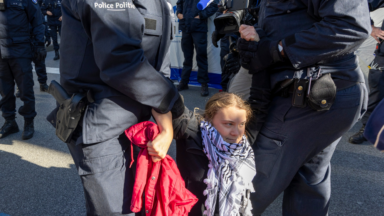 Les activistes pour le climat, dont Greta Thunberg, interpellés par la police à Bruxelles