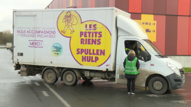 Grève au centre de tri des Petits Rien à Anderlecht : la collecte de dons gelées