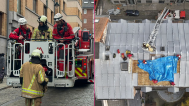 21 interventions pour les Pompiers de Bruxelles en raison des rafales de vent