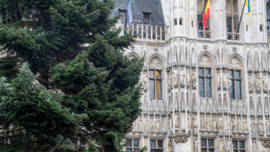 Le sapin de la Grand Place découpé à Rixensart