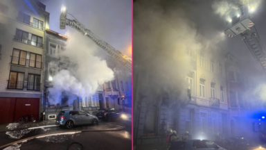 Un duplex inhabitable après un incendie à Schaerbeek