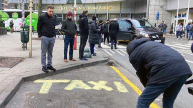 Les taximen se mobilisent pour la restitution d’emplacements supprimés à la gare du Midi