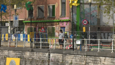 Début d’un chantier pour stabiliser les berges du Quai du Hainaut