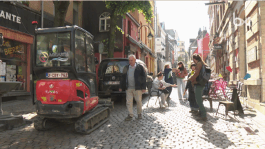 Dans les Marolles, des commerçants bloquent le démarrage de travaux de Vivaqua